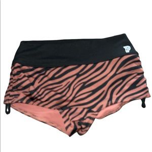 Pink Victorias’s Secret Ultimate Gym & Swim Short Zebra Print Sz XS/XP